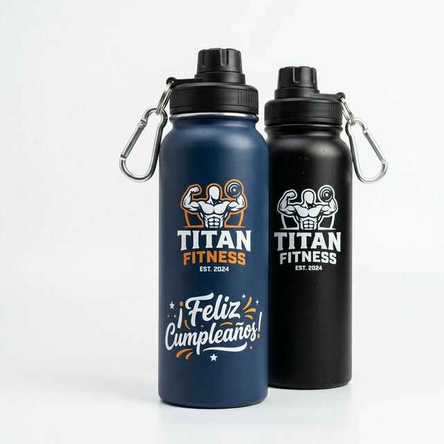 Botellas con logos y fotos