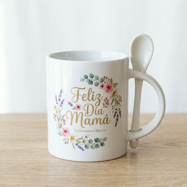 Tazón cerámico con cuchara